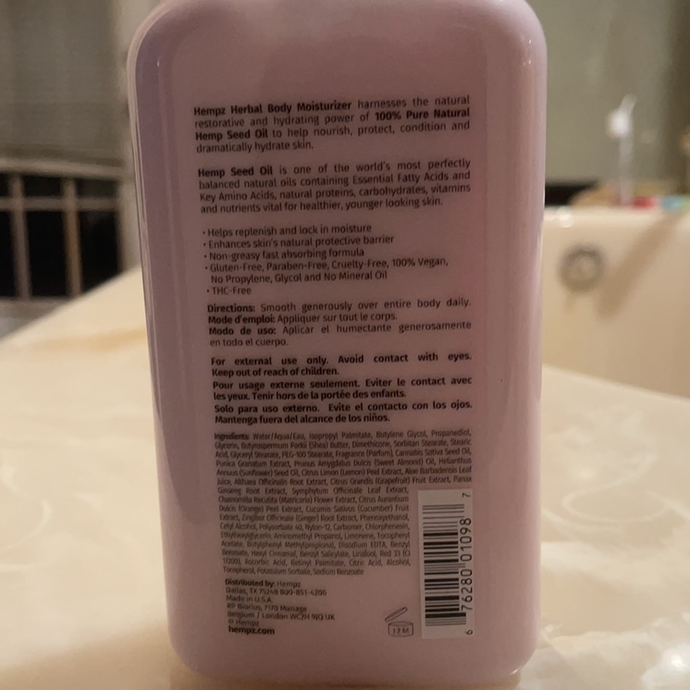 Hempz Lotion: 2 Sealed Bottles. Brand New. - Picture 4 of 7